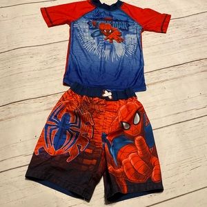 Kids spiders Mens swim sets size 4T